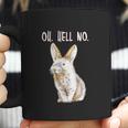 Bad Bunny Disapproving Rabbit Funny Animals Oh Hell No Coffee Mug