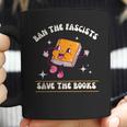 Ban The Fascists Save The Books Funny Retro Vintage Design Coffee Mug