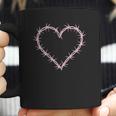 Barbed Wire Heart Grunge Punk Pastel Goth Aesthetic Egirl Coffee Mug