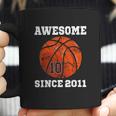 Birthday Basketball Lover Gift Vintage Since 2011 Coffee Mug