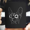 Black Metal Sphynx Cat Goth And Death Metal Coffee Mug