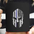 Blue Line American Flag Spartan Head Coffee Mug