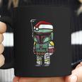 Boba Fett Santa Hat Cartoon Christmas Coffee Mug