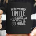 Brisco Brands Introverts Unite Here Uncomfortable Coffee Mug