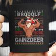 Brodolf The Red Nose Gainzdeer Gym Ugly Christmas Sweater Coffee Mug