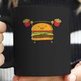 Burger Lifting Fries Funny Food Snatch Squat Barbell Weight Coffee Mug