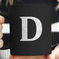 Capital Letter D Shirt Monogram Initial Coffee Mug