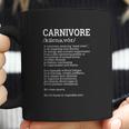 Carnivore Definition Funny Meat Lover Joke Coffee Mug