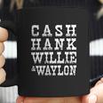 Cash Hank Willie Waylon American Coffee Mug