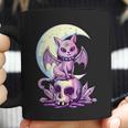 Cat Pastel Goth Moon Kawaii Halloween Skull Purple Witch Coffee Mug