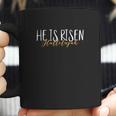 Christian Easter Glitter Tee He Is Risen Hallelujah Coffee Mug