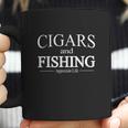 Cigars And Fishing For Cigar Smokers Coffee Mug