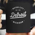 Classic Retro Detroit Michigan Motor City Established 1701 Coffee Mug