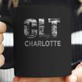 Clt Airport Code City Of Charlotte Nc Skyline Art Gift Coffee Mug