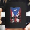 Cock Fight Gallos Gallero Fighting Rooster Puerto Rico Flag Coffee Mug