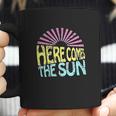 Here Comes The Sun Women Cute Sunshine Graphic Funny Letter Print Coffee Mug