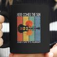 Here Comes The Sun And I Say Its Alright Guitar Graphic Sun Gifts Coffee Mug