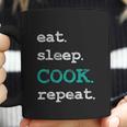 Cook Cooking Chief Eat Sleep Repeat Funny Vintage Gift Coffee Mug