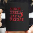 Crawfish Pinch Peel Eat Repeat Crawfish Boil Coffee Mug