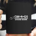 Cum-N-Go Sperm Bank Novelty Tshirt Coffee Mug