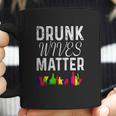 Cute Drunk Wives Matter Colorful Bottles Satire T- Shirt Coffee Mug