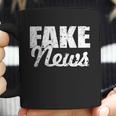 Distressed Fake News Logo Coffee Mug