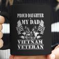 Distressed Proud Daughter Dad Vietnam Veteran Military Gift Graphic Design Printed Casual Daily Basic Coffee Mug