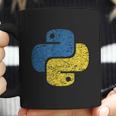 Distressed Python Logo For Engineers Coffee Mug