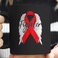 Drug Addiction Survivor Red Ribbon Recovery Coffee Mug