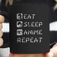 Eat Sleep Anime Repeat Coffee Mug