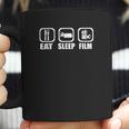 Eat Sleep Film Movie Buff Actor Director Funny Cinema Coffee Mug