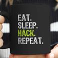 Eat Sleep Hack Hacker Hacking Security Funny Gift Coffee Mug