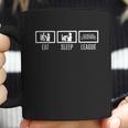 Eat Sleep League Repeat Coffee Mug