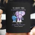 Elephants The Hardest Thing Is Watching Somebody Alzheimer Awareness Shirt Coffee Mug