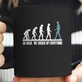 Evolution Go Back We Fucked Up Everything Tapestry Coffee Mug