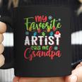 My Favorite Artist Calls Me Grandpa Xmas Light Coffee Mug