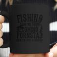 Fisher Funny Gift Fishing Save Me From Becoming A Pornstar Coffee Mug