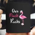 Our Flock Rocks Adorable Flamingo Cruise Christmas Vacation Gift Coffee Mug