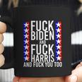 Fuck Kamala Harris And Fuck Joe Biden Offensive Coffee Mug