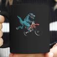 Funny Dino On Dirt Bike Trex Lover Rider Motorcycle Riding Coffee Mug