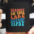 Funny Everybody In The Lake Getting Tipsy Retro Groovy Coffee Mug