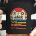 Funny Gaming Vintage Video Gamer Social Distancing Expert Coffee Mug