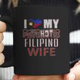 Funny I Love My Psychotic Filipino Wife Heritage Native Imigrant Coffee Mug