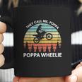 Funny Motocross Vintage Dirt Bike Poppa Wheelie Braaap Coffee Mug