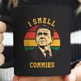 Funny Ronald Reagan Gift I Smell Commies Political Humor Gift Coffee Mug