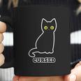 Funny Scary Halloween Cursed Black Cat Gift Coffee Mug