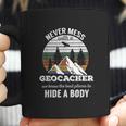 Geocaching Never Mess With Geocacher Men Women Coffee Mug