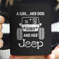 A Girl Her Dog And Her Jeep Coffee Mug