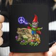 Gnome Riding Frog Hippie Peace Fantasy Psychedelic Forest Coffee Mug