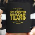 God Created Texas Aesthetic Gift 2022 Coffee Mug